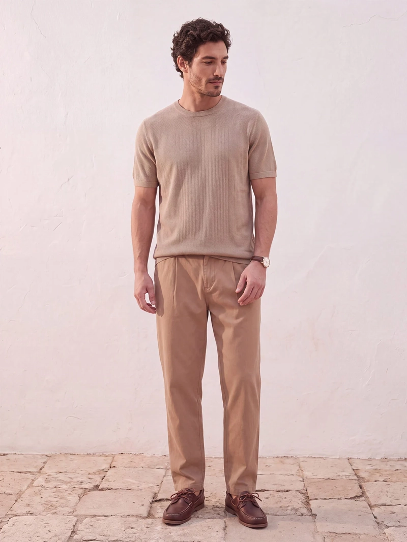 PANTALÓN HOMBRE SPAVALDI ALGODÓN TEXTURAS - 1