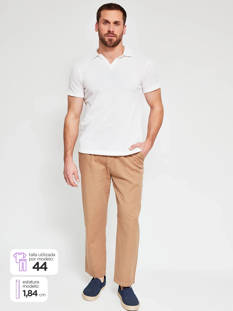 PANTALÓN HOMBRE SPAVALDI ALGODÓN TEXTURA - 1