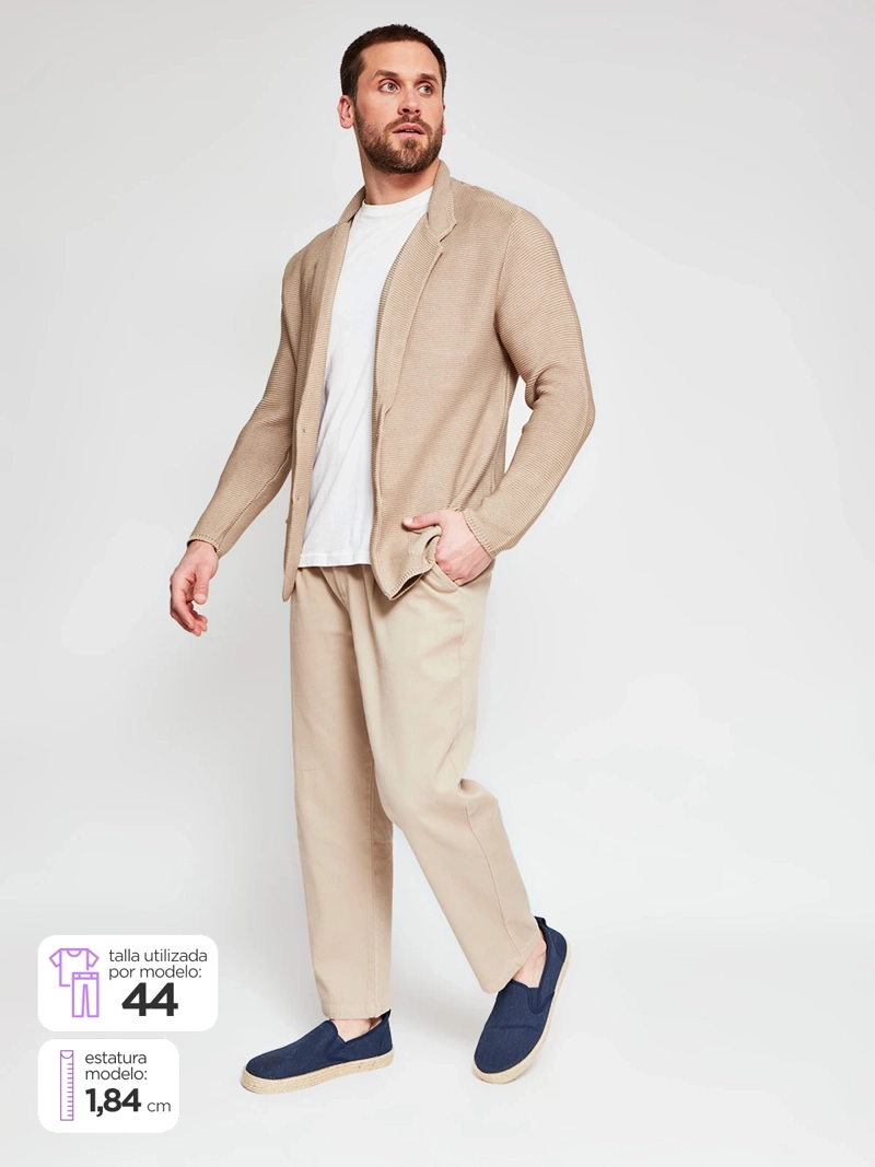 PANTALÓN HOMBRE SPAVALDI ALGODÓN TEXTURA - 1