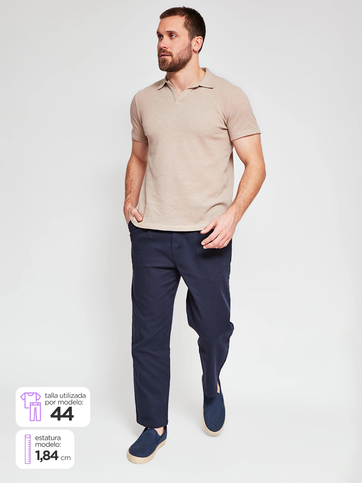 PANTALÓN HOMBRE SPAVALDI ALGODÓN TEXTURA