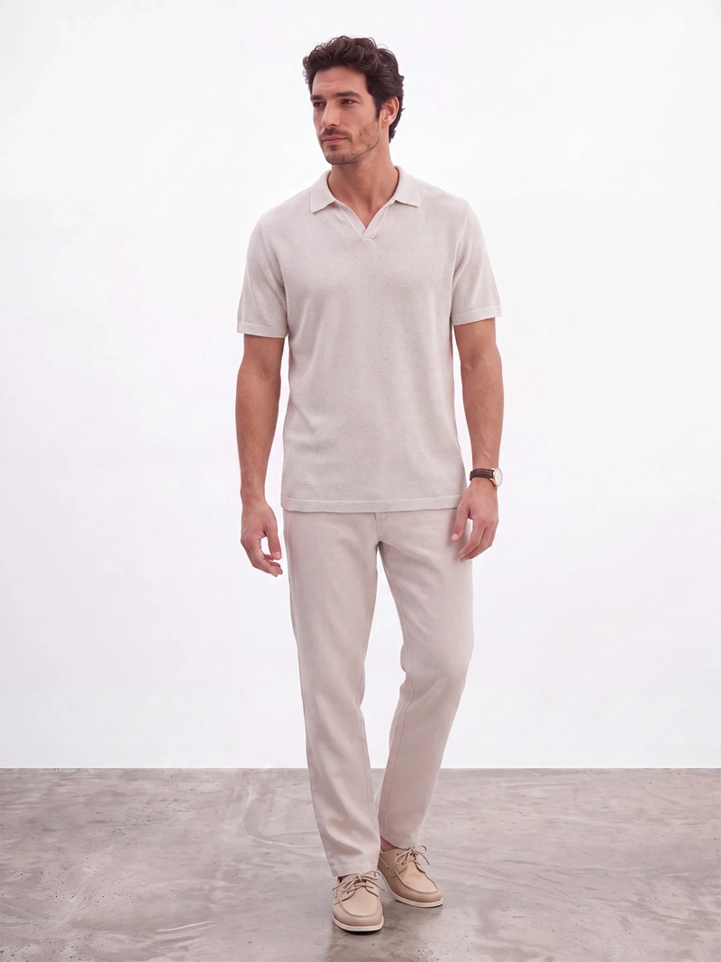 POLERA HOMBRE SPAVALDI CUELLO CAMISERO - 4