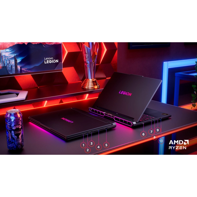NOTEBOOK LENOVO LEGION PRO 7 AMD RYZEN 9 32GB RAM 1TB SSD NVIDIA RTX 5080 16” - 12