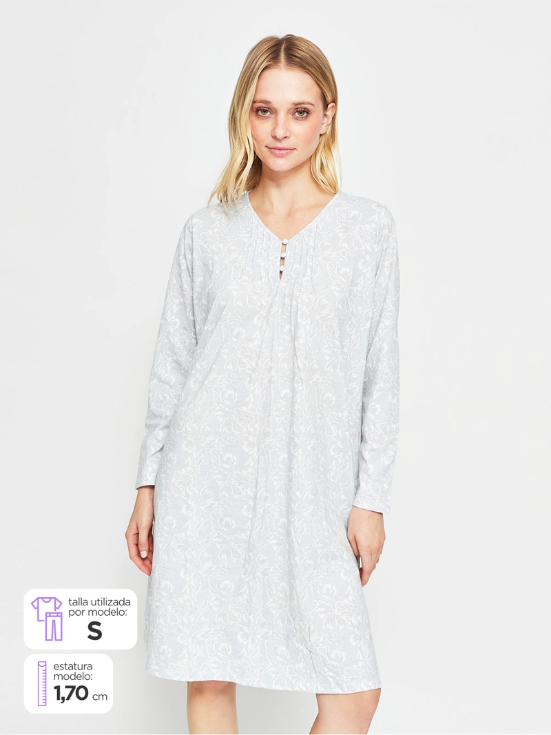 CAMISA DE DORMIR KAYSER MANGA LARGA - 1