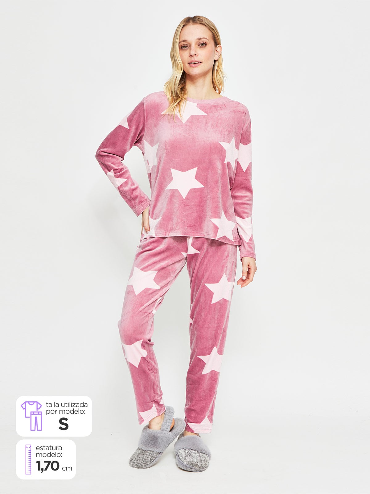 PIJAMA KAYSER LARGO ROSADO - 1