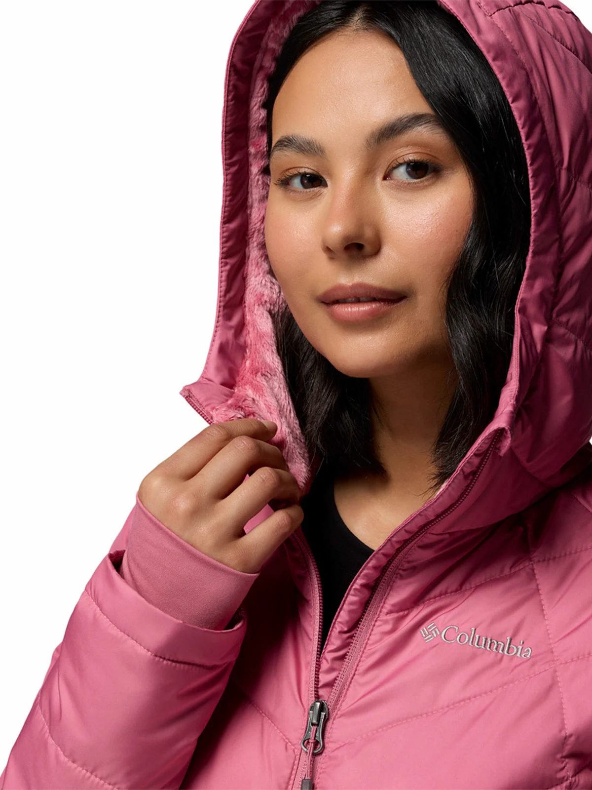 PARKA MUJER COLUMBIA ROSADO HEAVENLY - 4