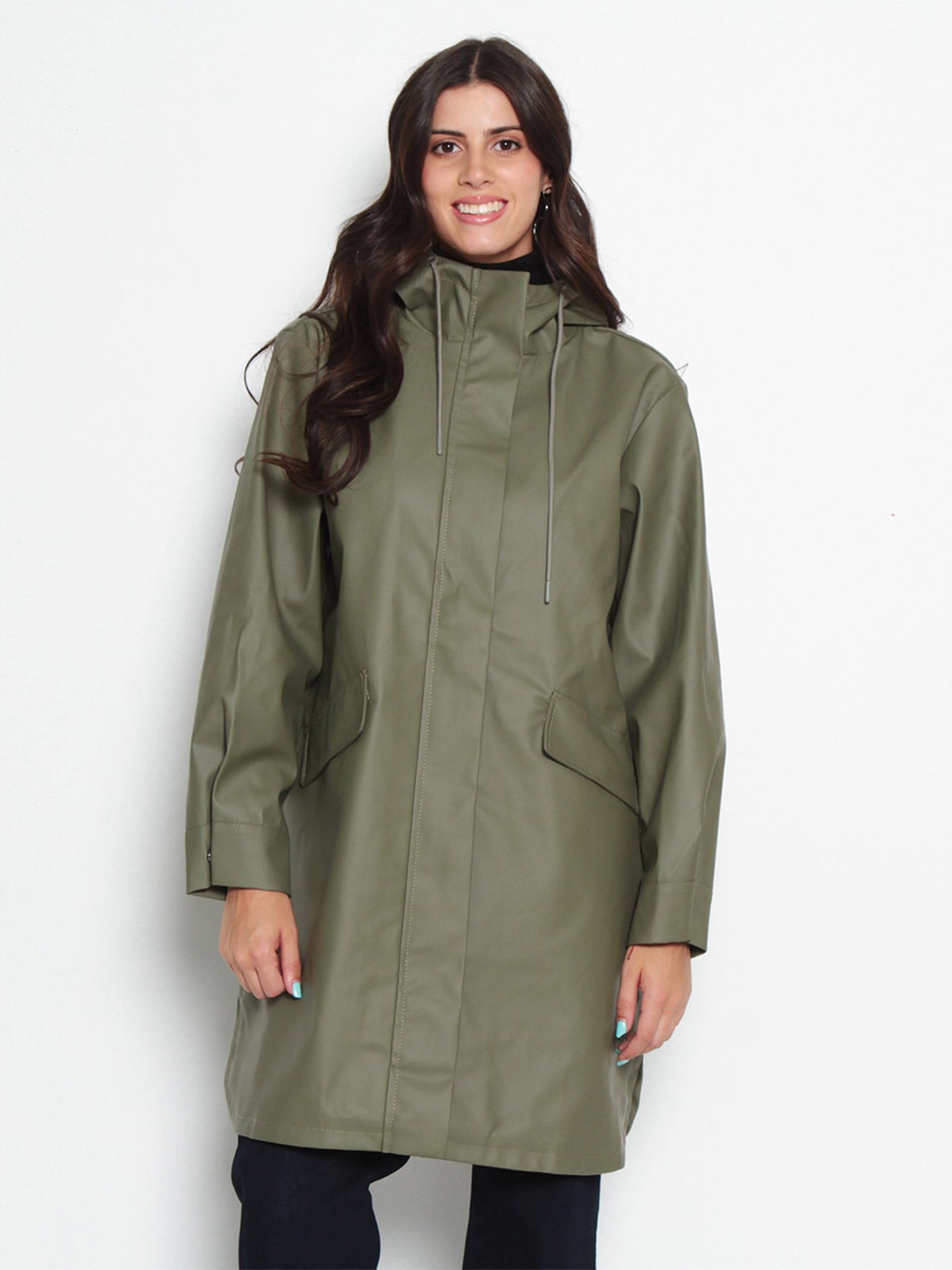 CHAQUETA MUJER WADOS IMPERMEABLE CAPUCHA Y BOLSILLOS - 2