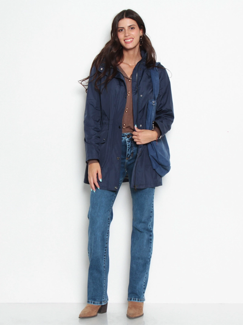CHAQUETA MUJER WADOS IMPERMEABLE CAPUCHA NO DESMONTABLE - 1