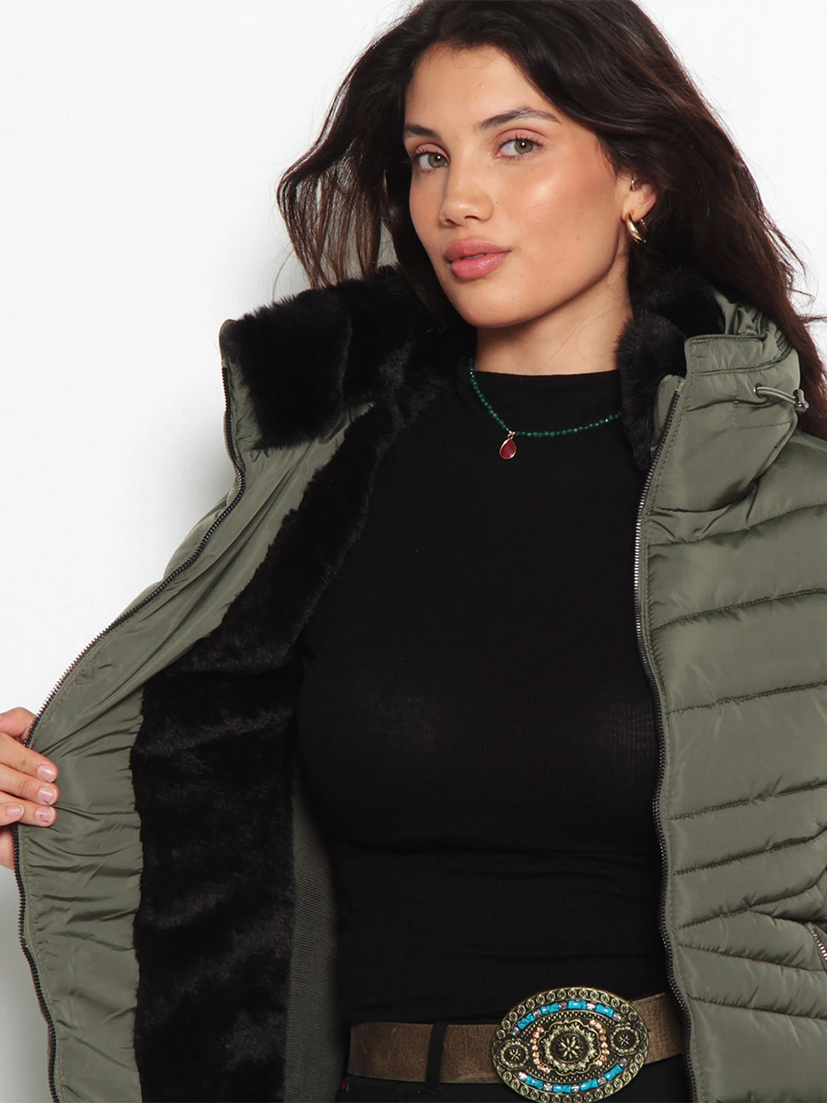 PARKA MUJER WADOS MANGA LARGA CAPUCHA - 6