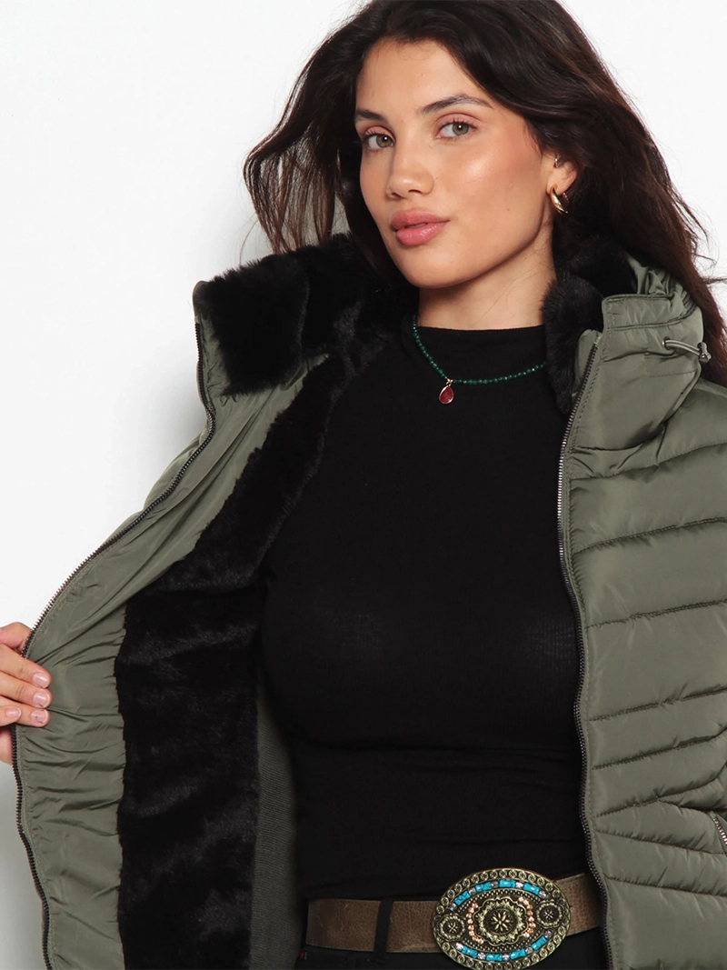 PARKA MUJER WADOS MANGA LARGA CAPUCHA - 6