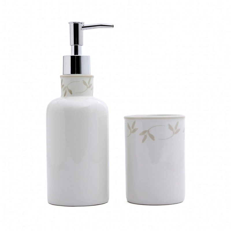 SET DE BAÑO RIPLEY HOME VASO + DISPENSADOR CAMPAGNE - 1