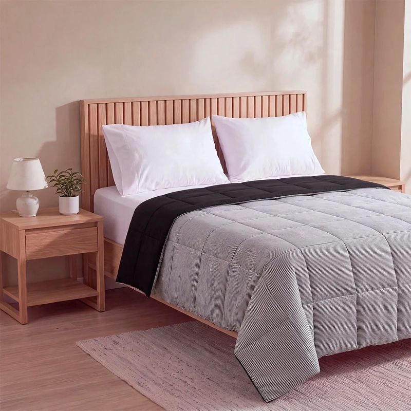 PLUMÓN RIPLEY HOME MICROFIBRA KING BLACK AND WHITE - 2