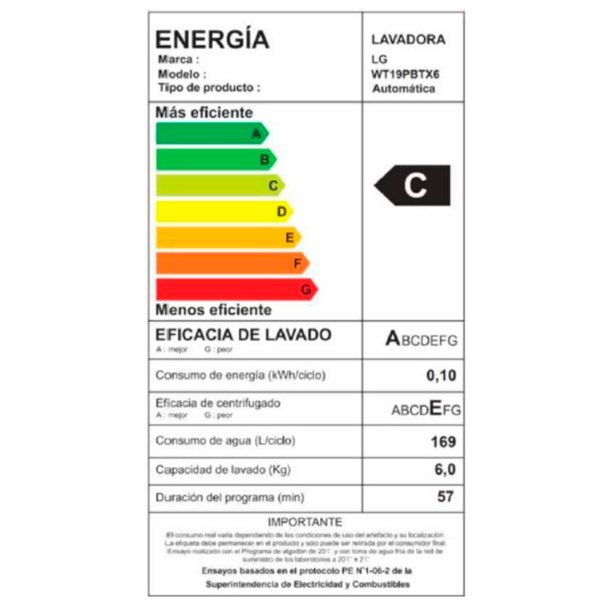 LAVADORA CARGA SUPERIOR LG WT19PBTX6 19KG GRAFITO - 9