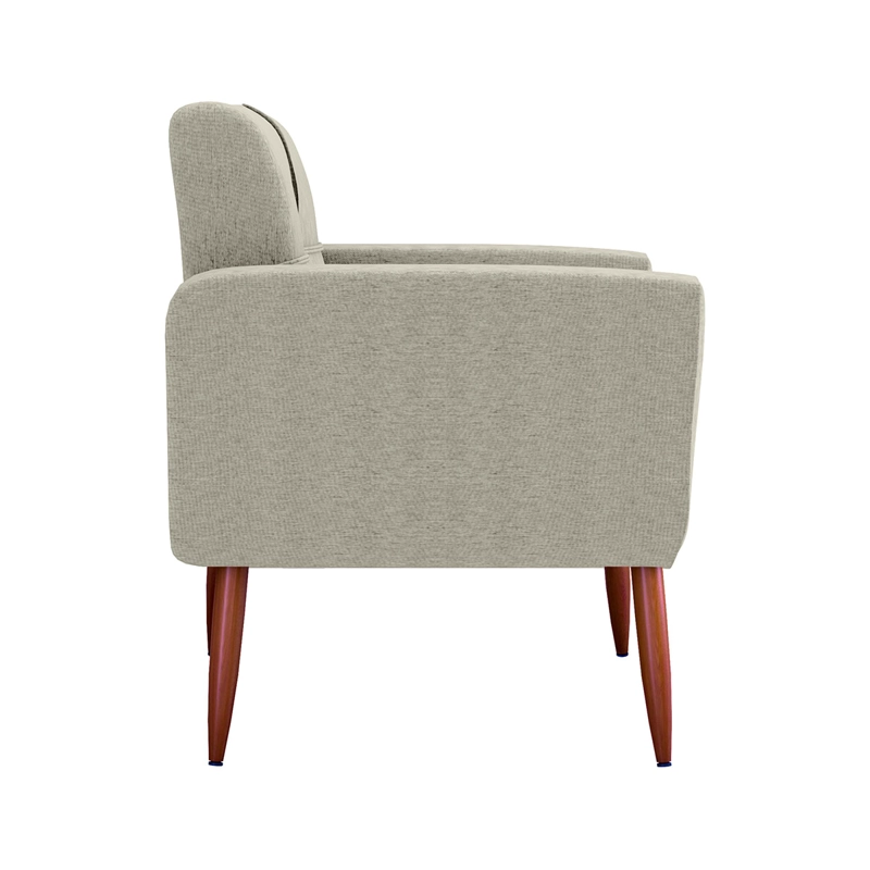 POLTRONA DECOCASA HAVANA + PUFF GRIS - 7