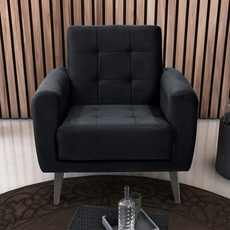 POLTRONA DECOCASA LIVIA NEGRO - 1