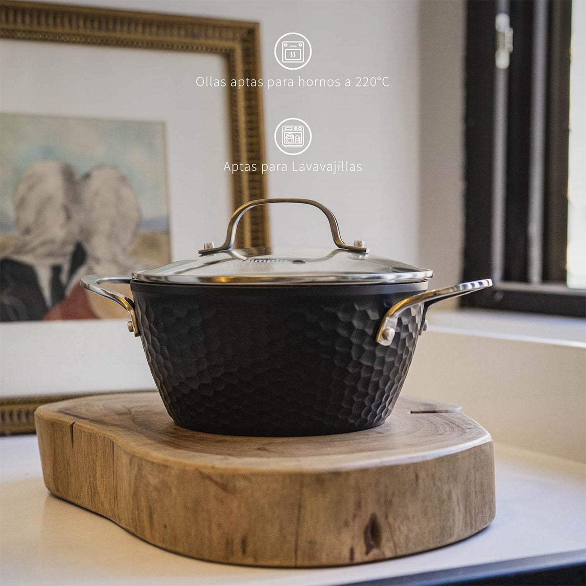 BATERÍA DE COCINA SIMPLIT BLACK COPPER 7 PZS - 6