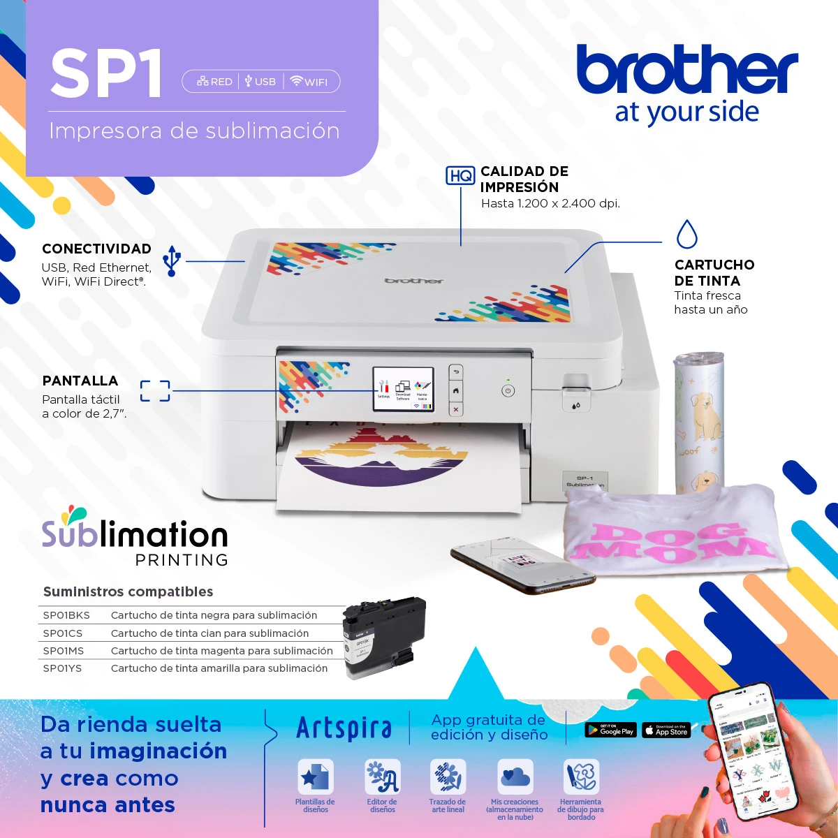 IMPRESORA SUBLIMACIÓN BROTHER SP1 - 5