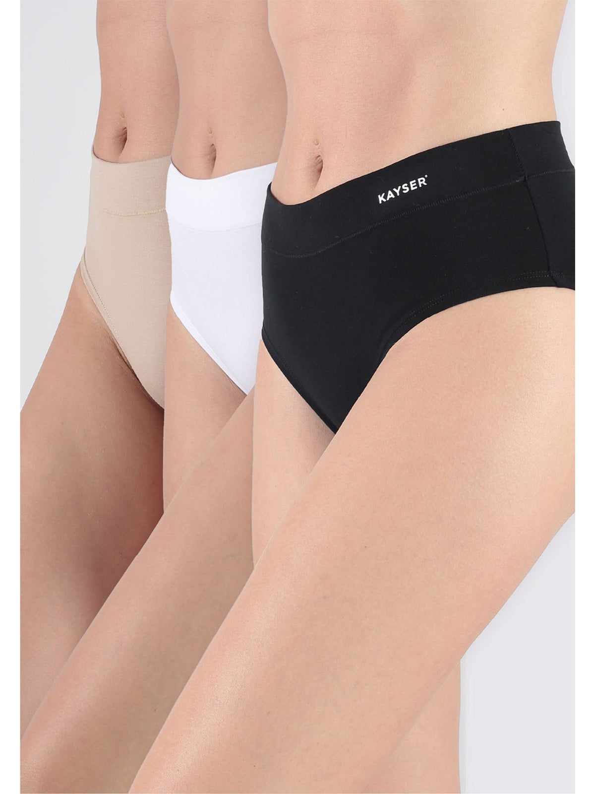 CALZÓN KAYSER PACK X3 ALGODÓN HI-LEGGS - 1