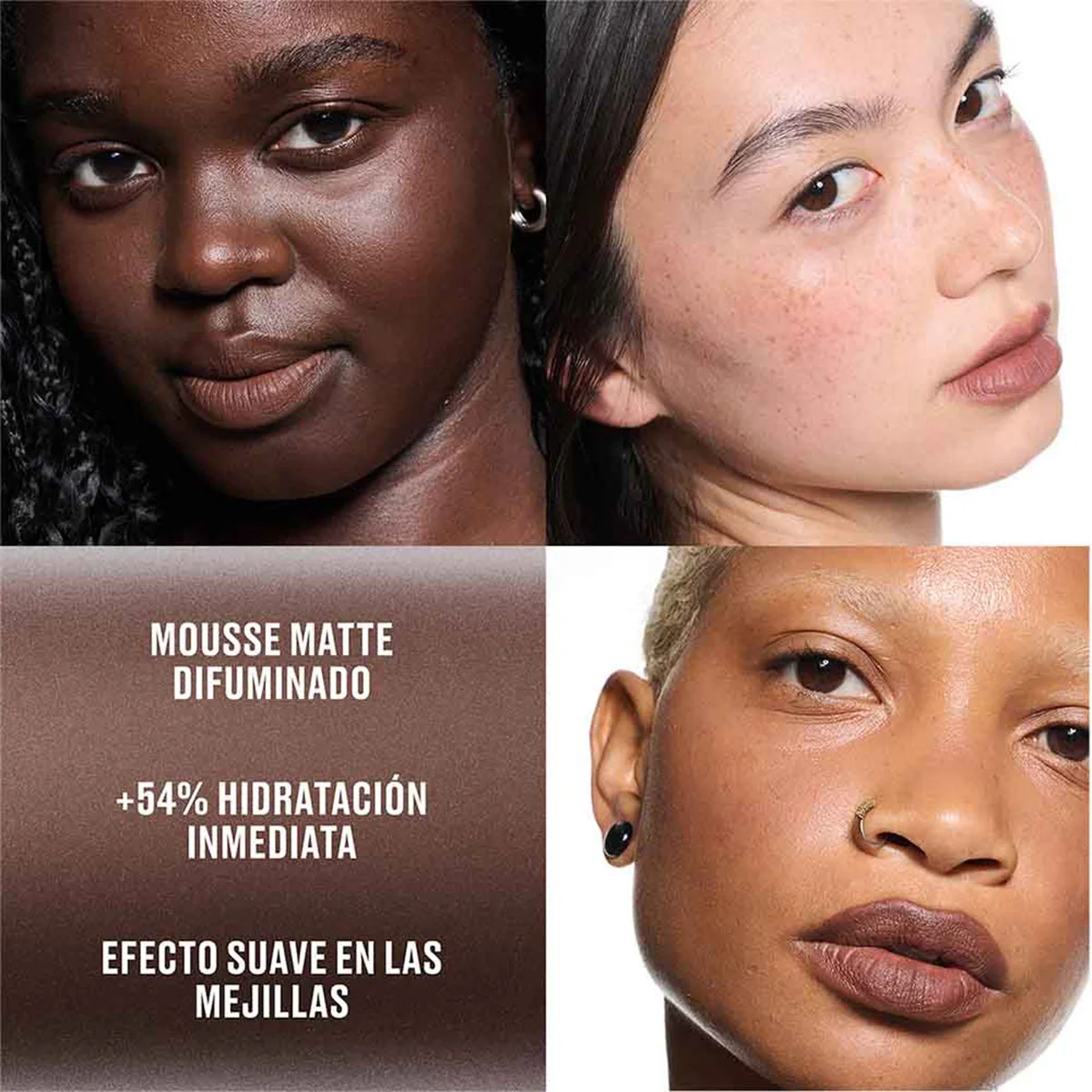 LABIAL LÍQUIDO MAC POWDER KISS LIP & CHEEK MOUSE CHESTNUT 5ML - 3