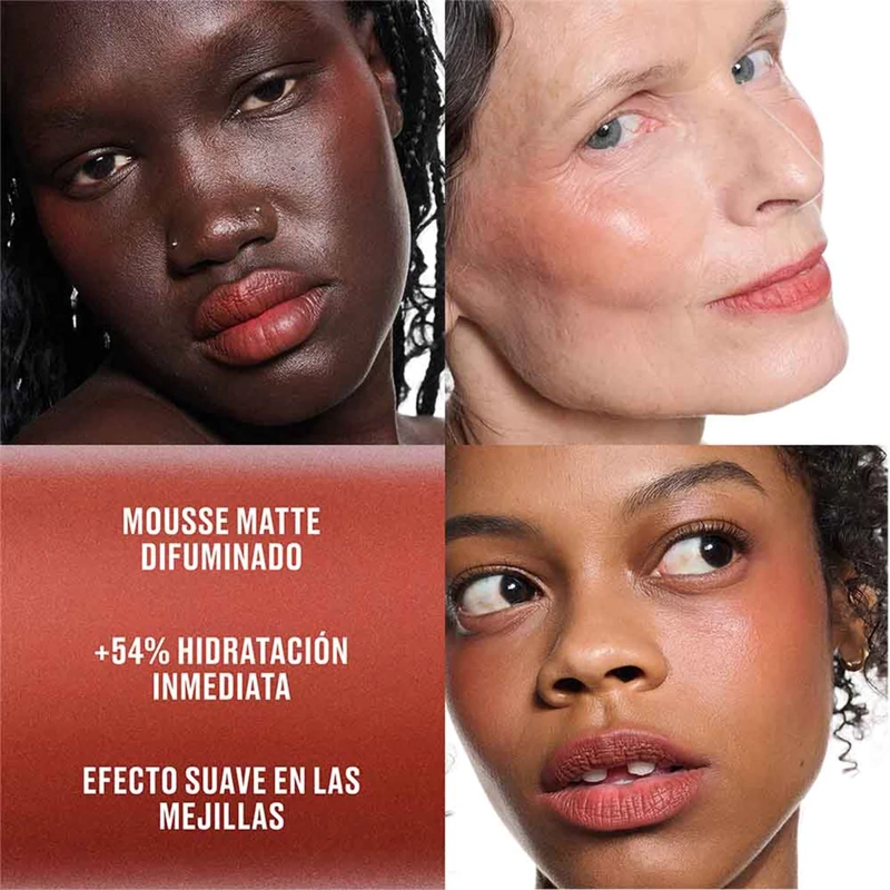 LABIAL LÍQUIDO MAC POWDER KISS LIP & CHEEK MOUSE MAKE IT FASHUN! 5ML - 3
