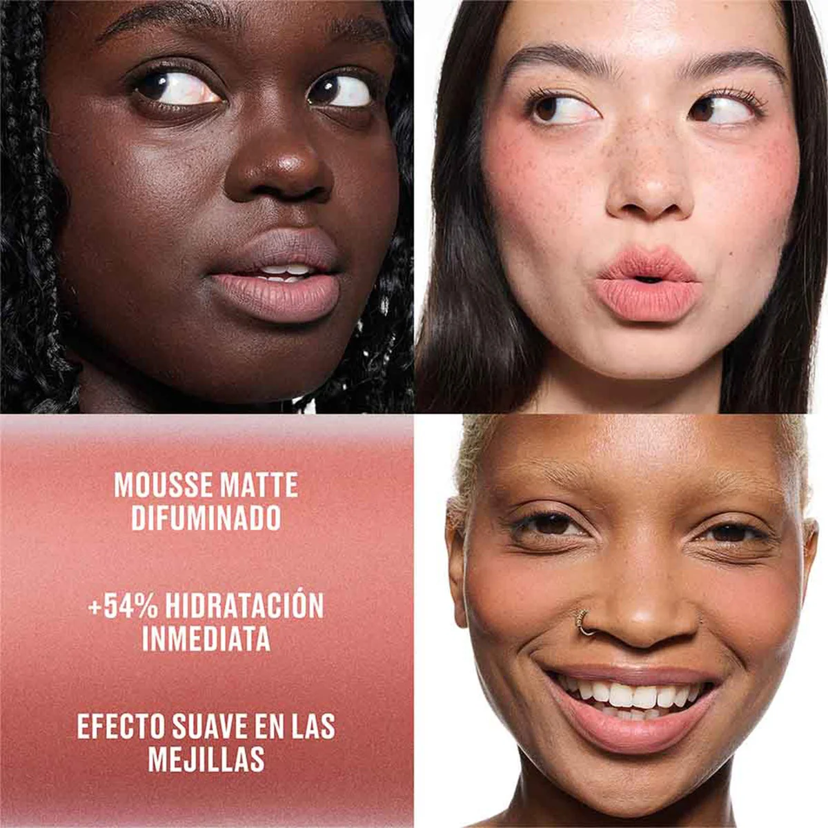 LABIAL LÍQUIDO MAC POWDER KISS LIP & CHEEK MOUSE MORE THE MEHR-IER 5ML - 3