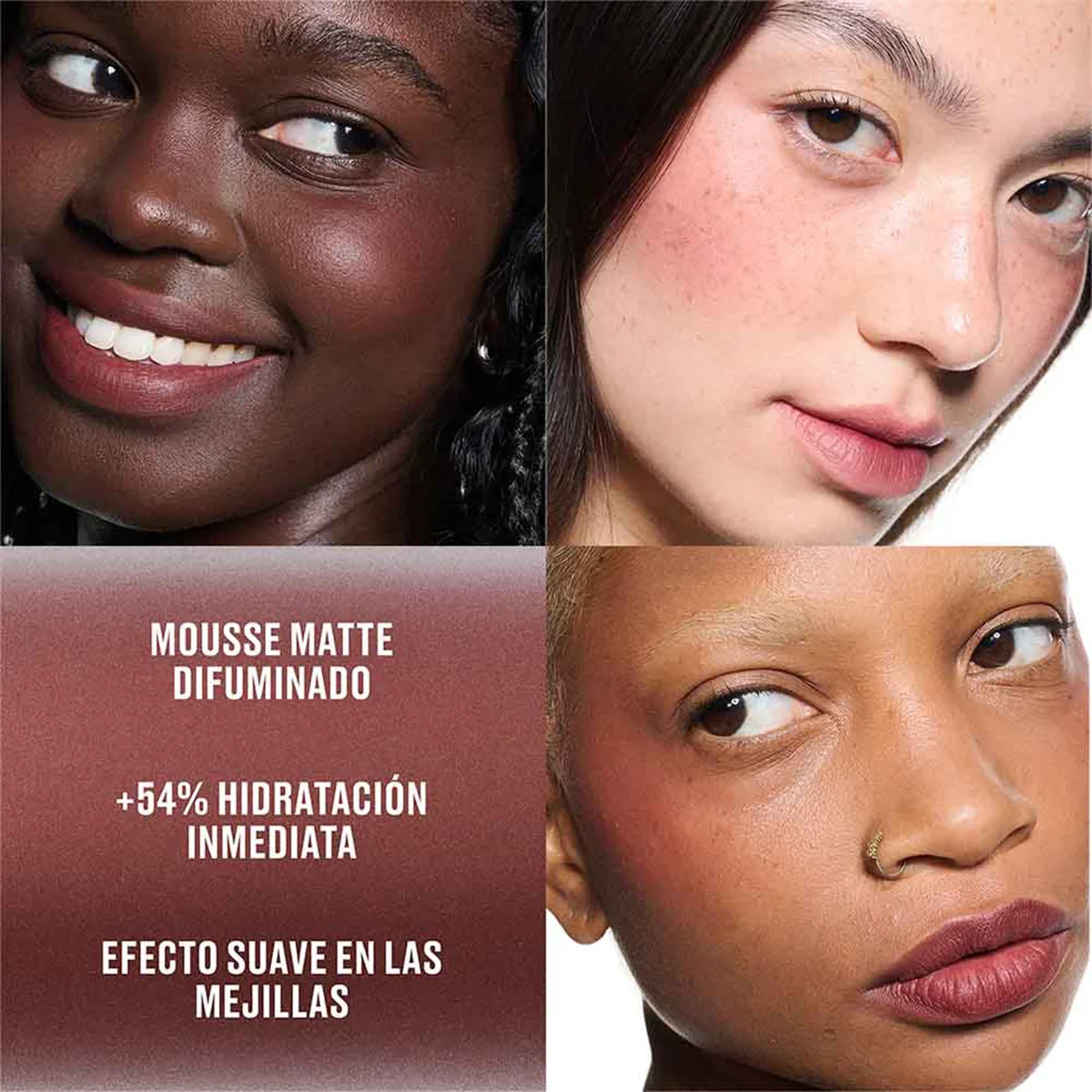 LABIAL LÍQUIDO MAC POWDER KISS LIP & CHEEK MOUSE PINK ROSES 5ML - 3