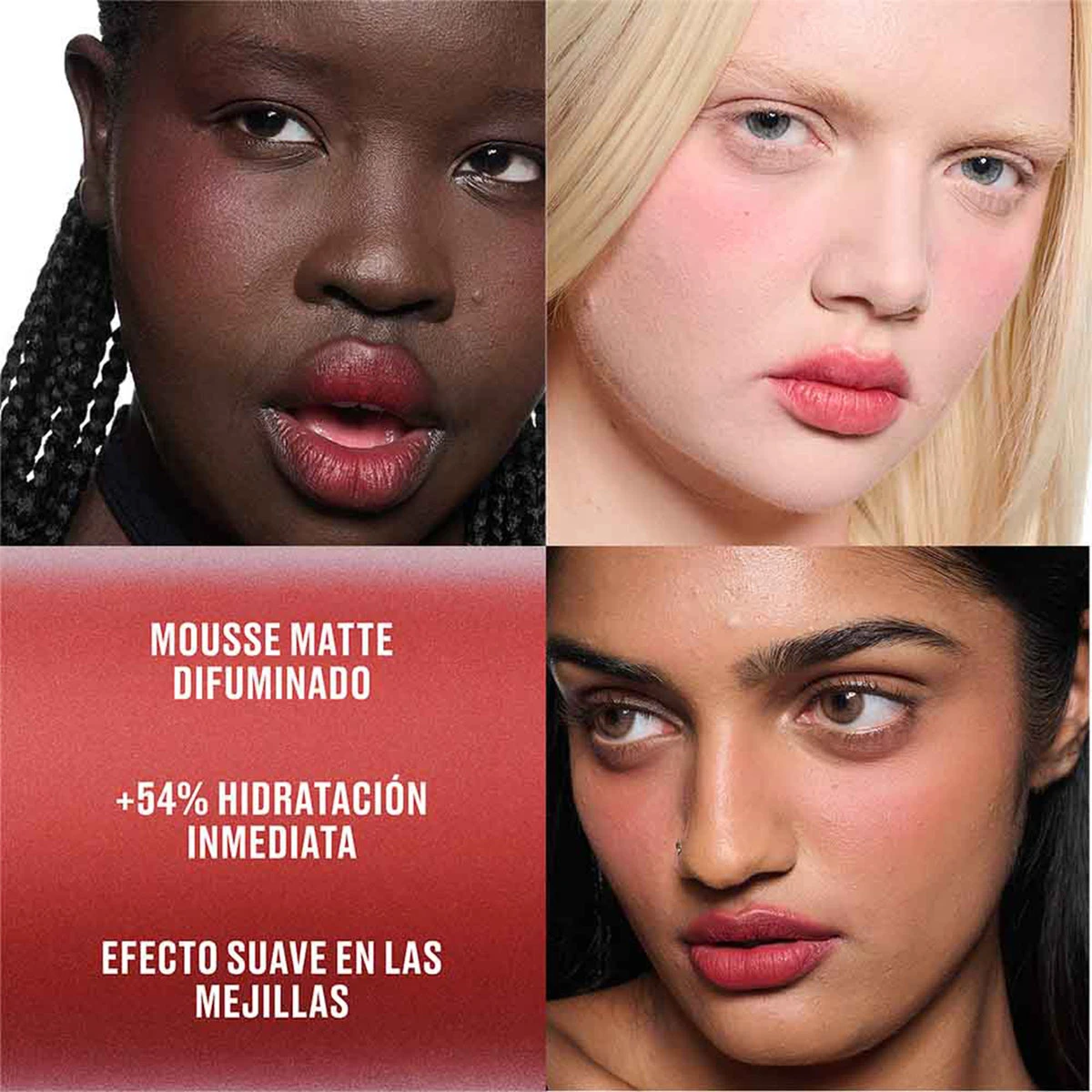 LABIAL LÍQUIDO MAC POWDER KISS LIP & CHEEK MOUSE RUBY BOO 5ML - 3