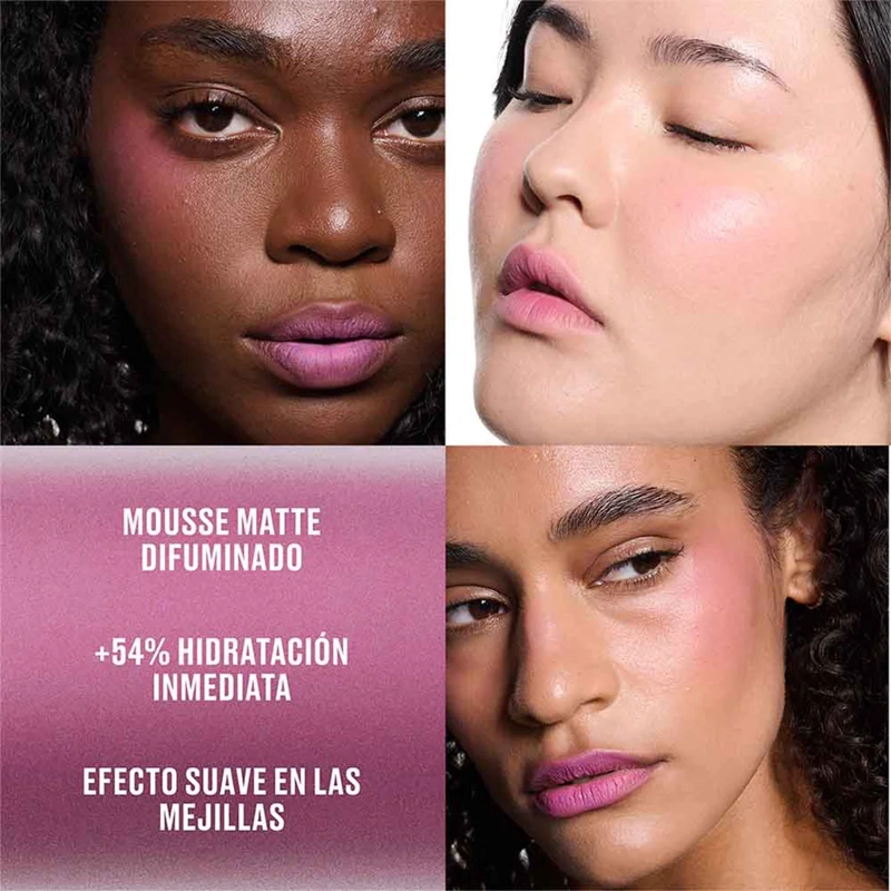 LABIAL LÍQUIDO MAC POWDER KISS LIP & CHEEK MOUSE SOMETHING BORROWED 5ML - 3