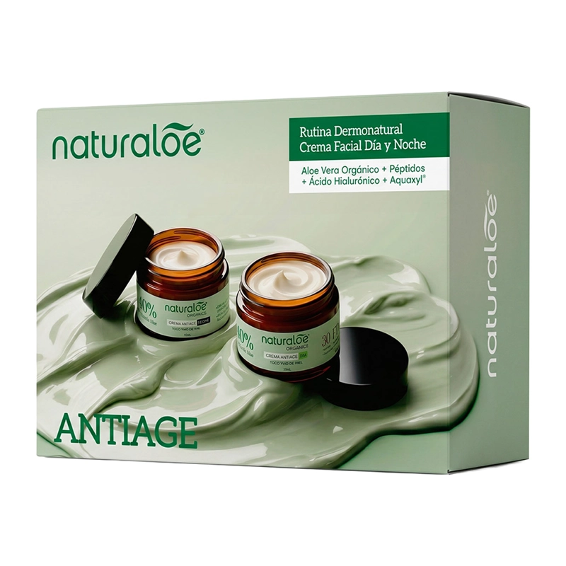 ESTUCHE ANTIEDAD NATURALOE CREMA DÍA Y NOCHE SPF30 50ML+50ML - 1