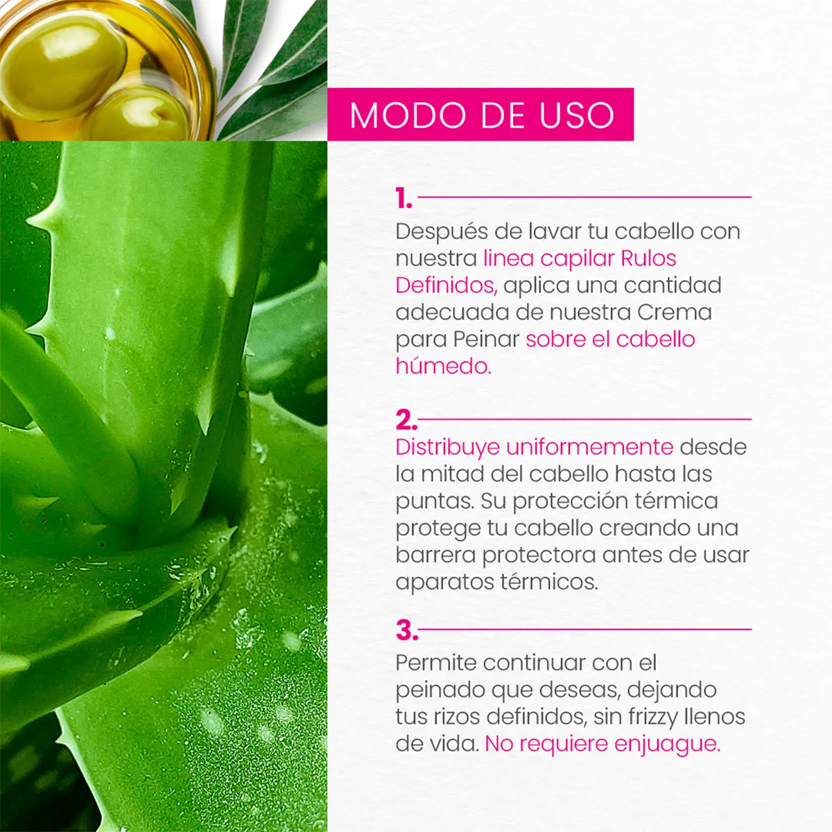 ESTUCHE CAPILAR NATURALOE RULOS DEFINIDOS GEL 200ML+CREMA DE PEINAR 250ML - 5