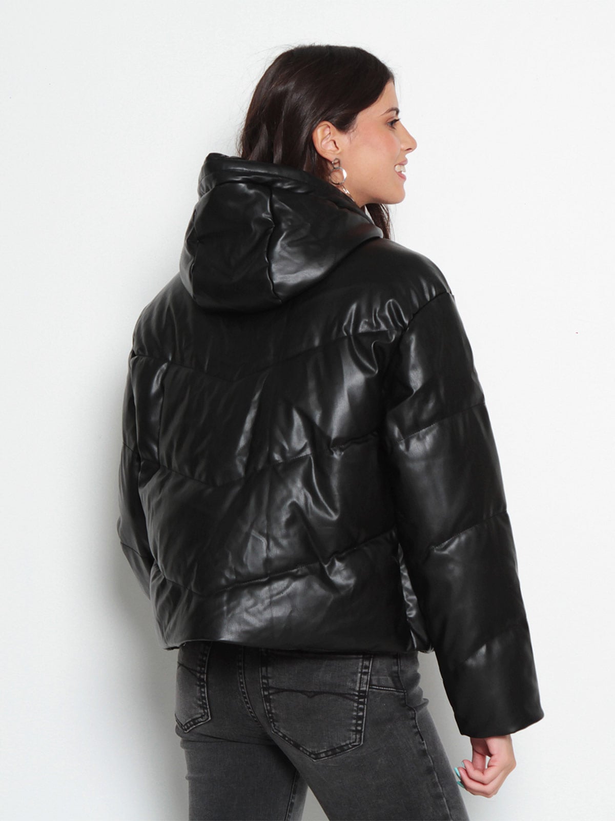 PARKA MUJER WADOS MANGA LARGA PUFFER CAPUCHA - 4