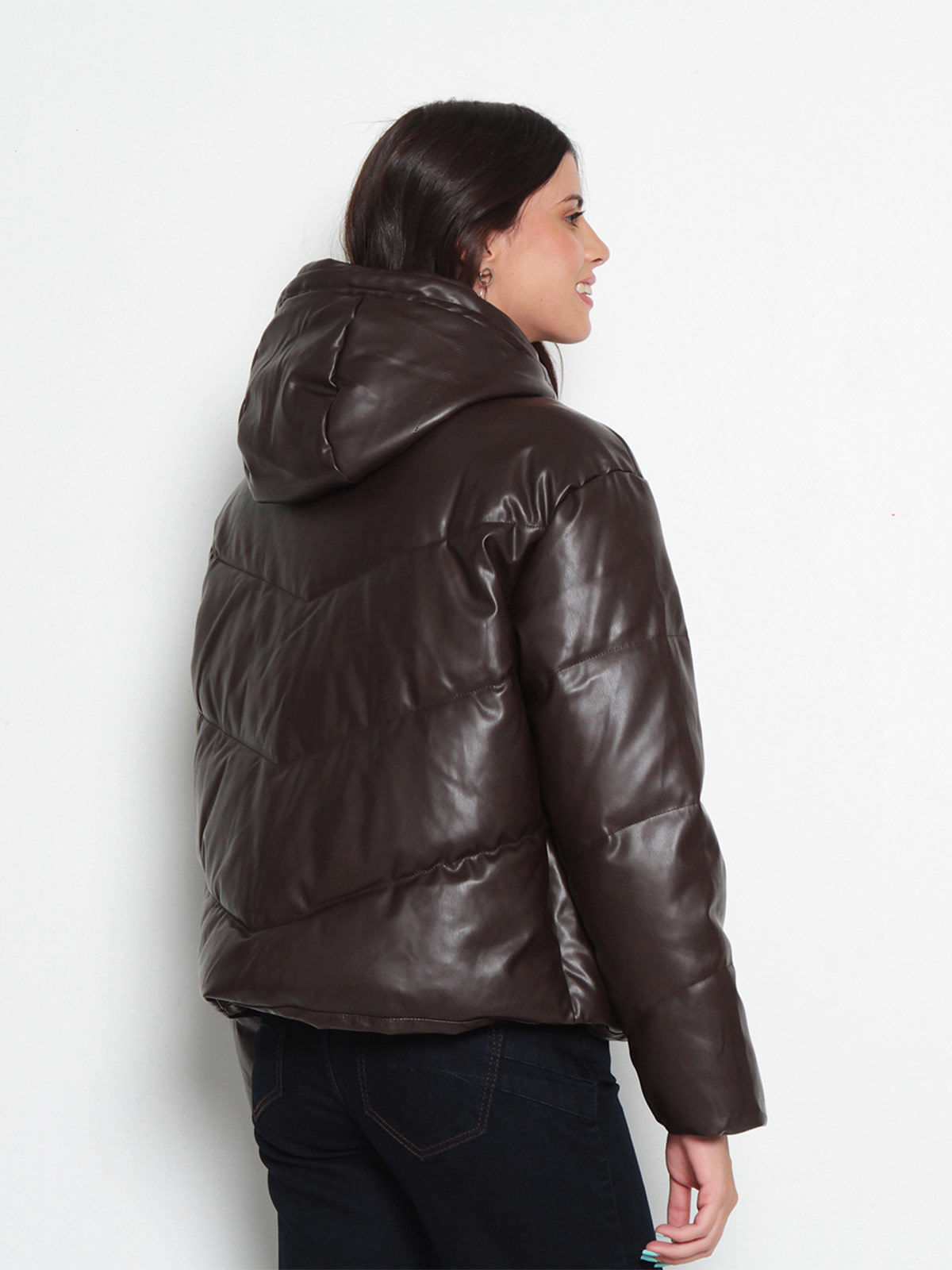PARKA MUJER WADOS MANGA LARGA PUFFER CAPUCHA - 4