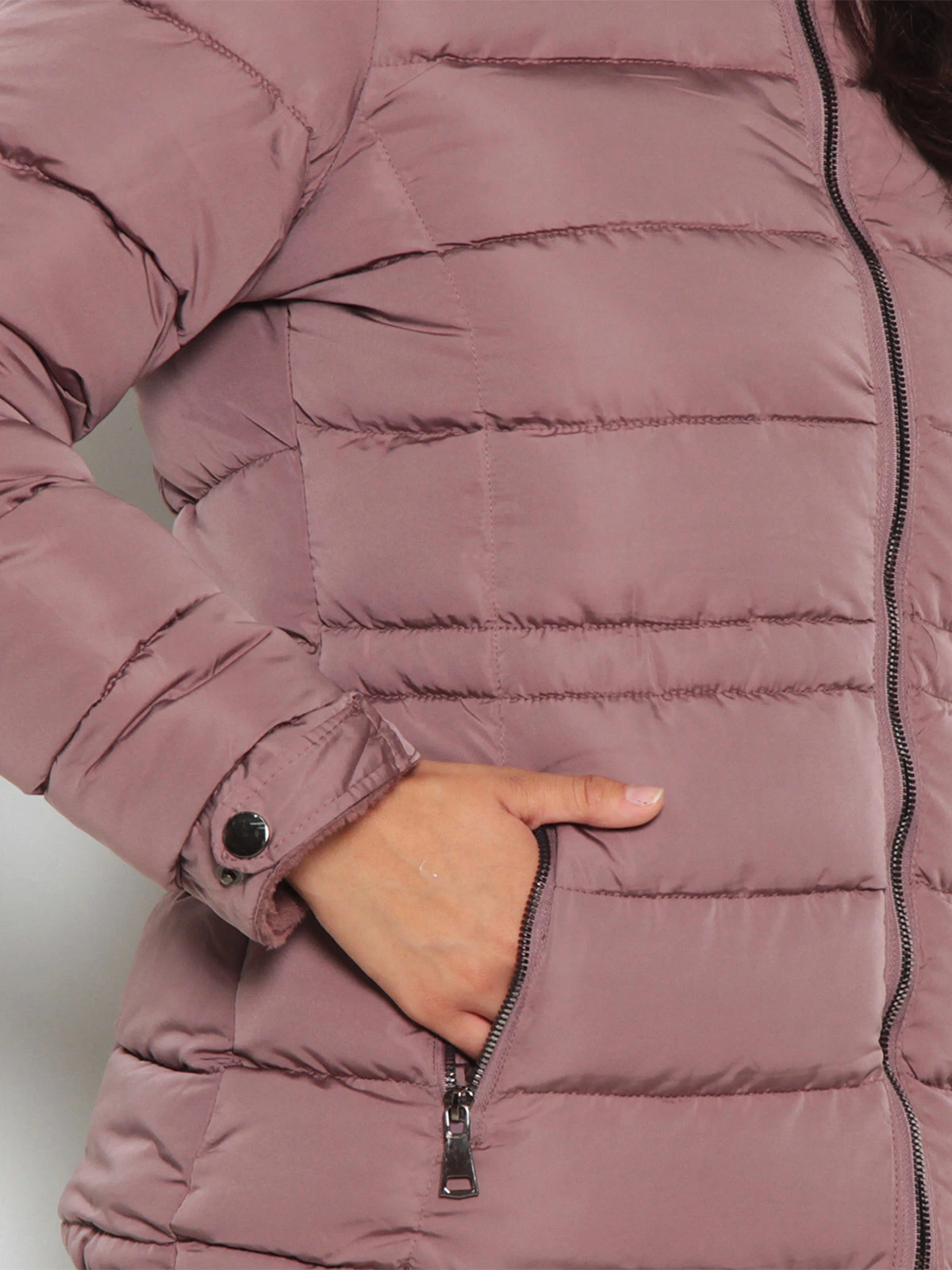 PARKA MUJER WADOS MANGA LARGA CAPUCHA Y CIERRE - 7