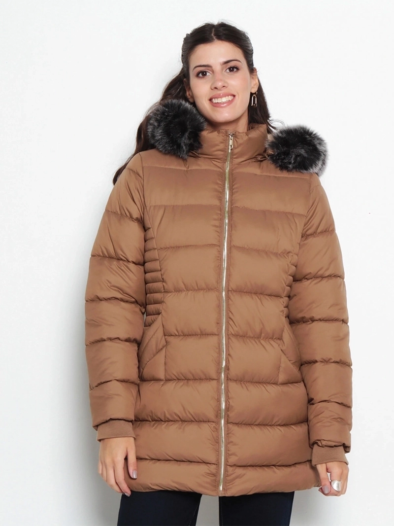 PARKA MUJER WADOS MANGA LARGA CAPUCHA Y CIERRE - 2