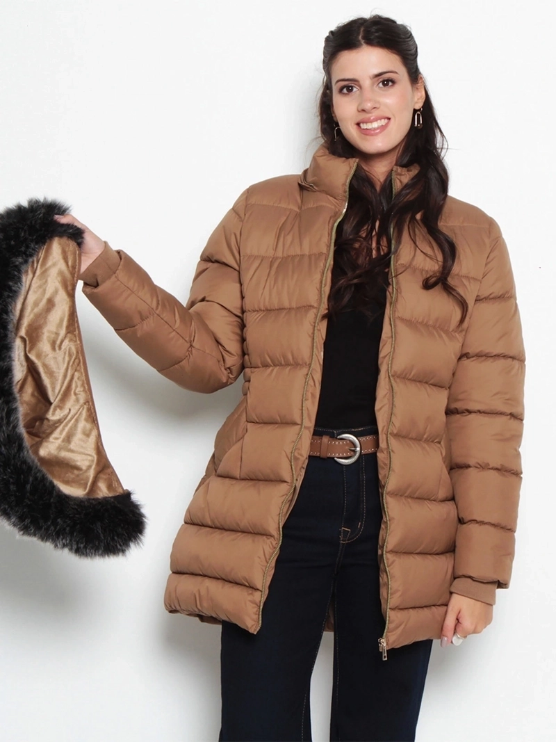 PARKA MUJER WADOS MANGA LARGA CAPUCHA Y CIERRE - 5