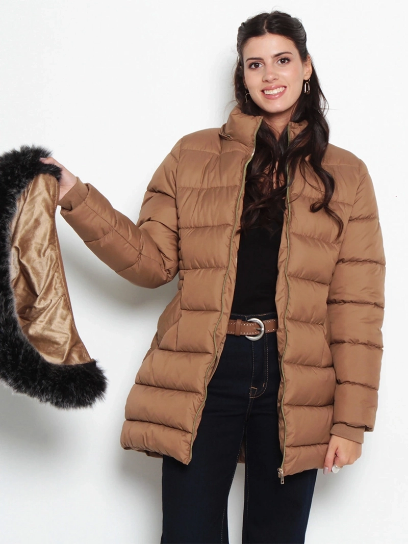 PARKA MUJER WADOS MANGA LARGA CAPUCHA Y CIERRE - 5