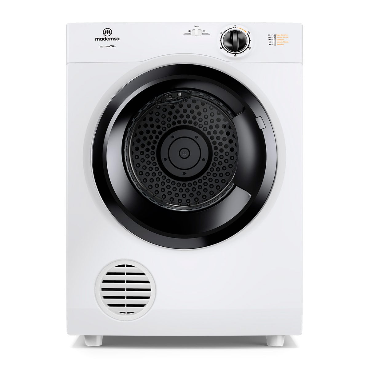 SECADORA DE ROPA POR VENTILACIÓN MADEMSA 7DBZG PRO 7KG BLANCO - 2