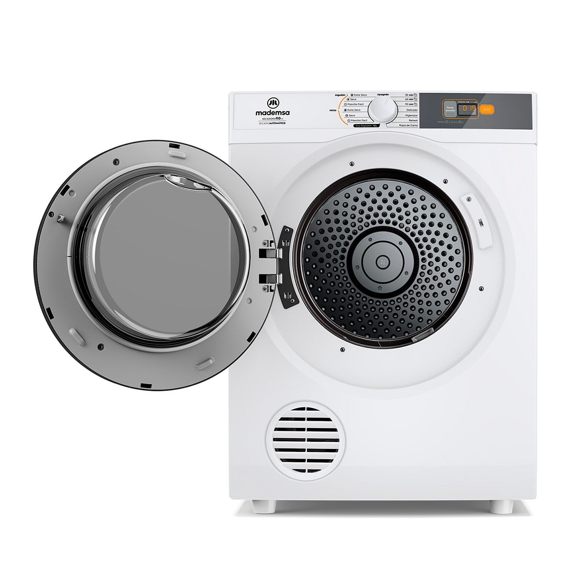 SECADORA DE ROPA POR VENTILACIÓN MADEMSA 9DBZG PRO 9KG BLANCO - 4