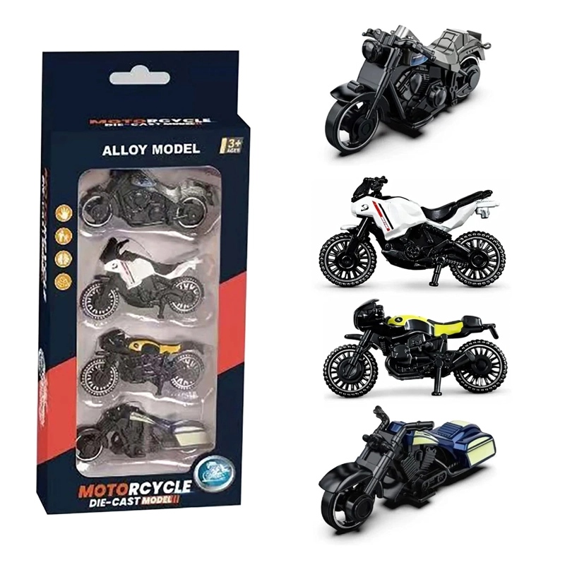 SET 4 MOTOCICLETAS ULTRA TOYS 1:64 - 2