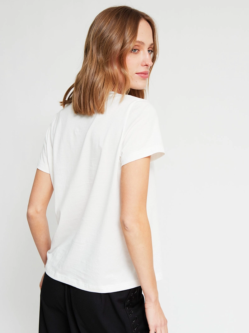 POLERA MUJER MARIA CHER X MARQUIS ALGODÓN CUELLO EN V - 4