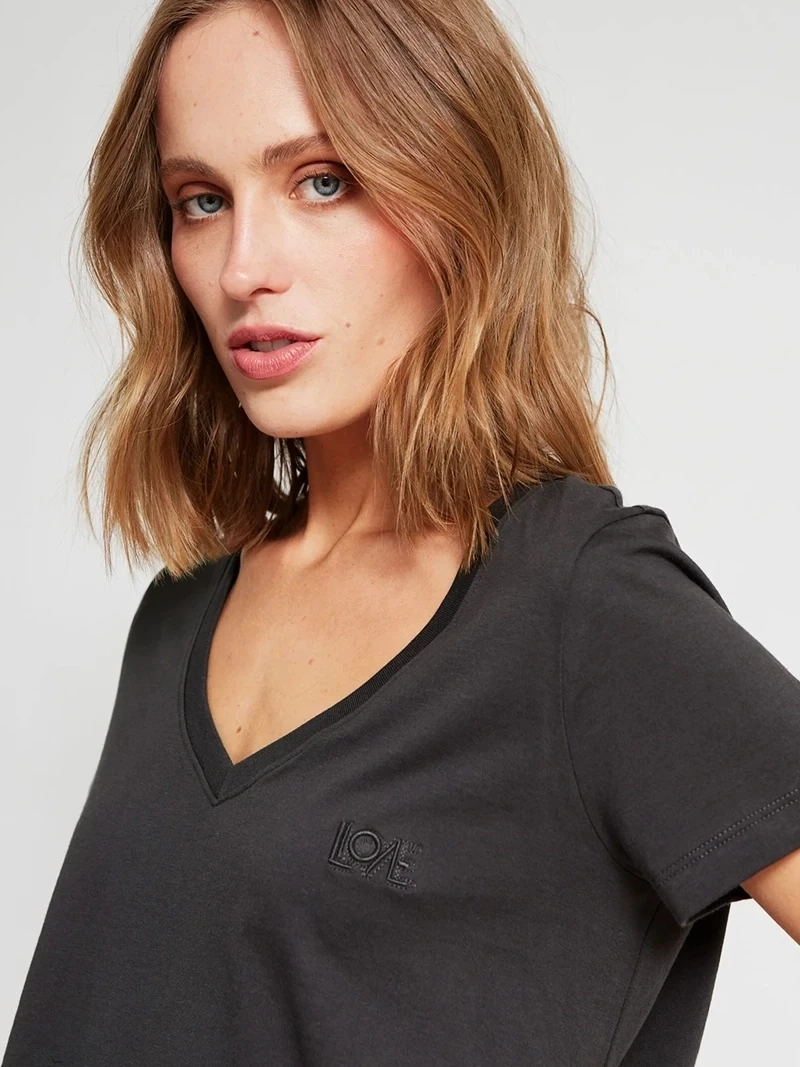 POLERA MUJER MARIA CHER X MARQUIS ALGODÓN CUELLO EN V - 4