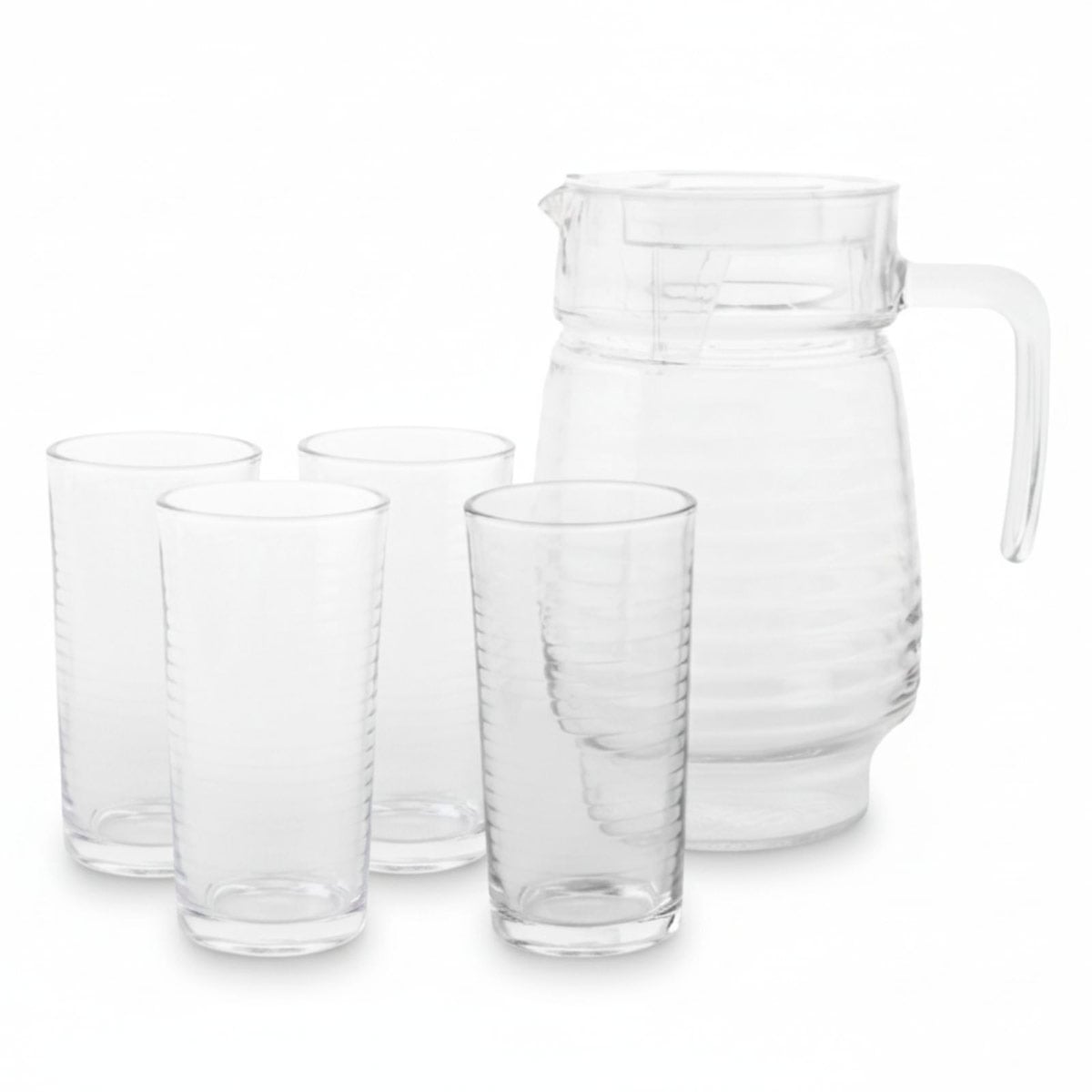 SET DE LOZA FANTUZZI JUEGO DE VAJILLA 20 PZS + CUBIERTOS PISA + JARRA 4 VASOS - 4