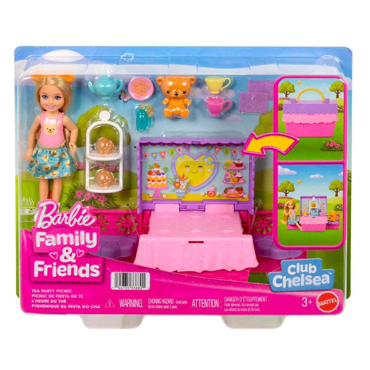 MUÑECA BARBIE CHELSEA SET FIESTA TÉ - 6