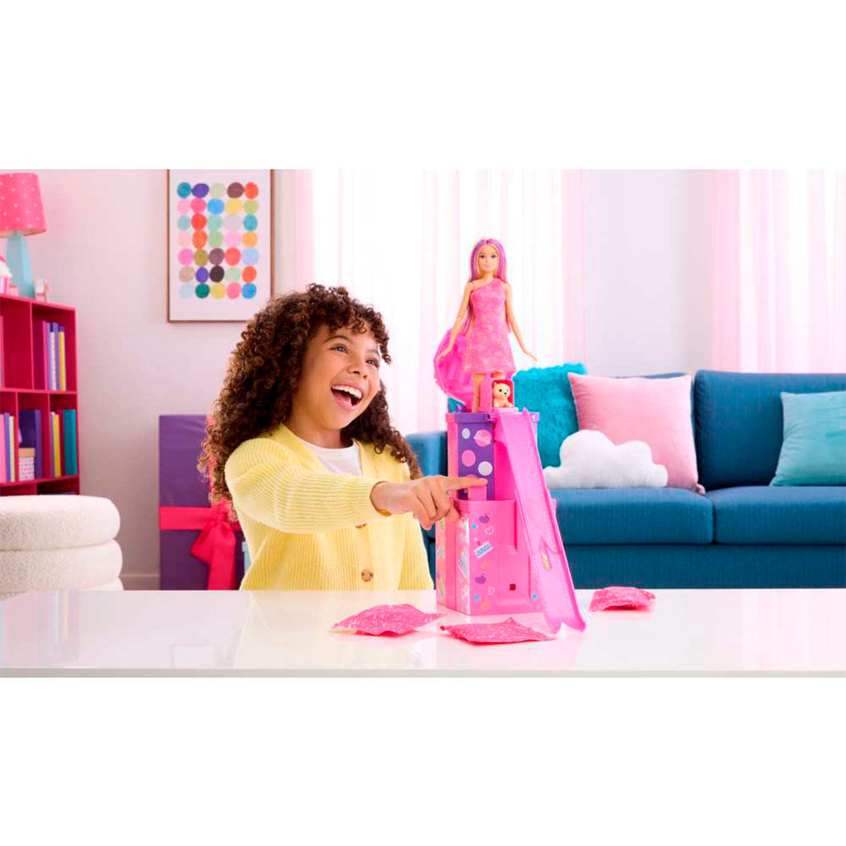 MUÑECA BARBIE PARTY UNBOXED  - 2