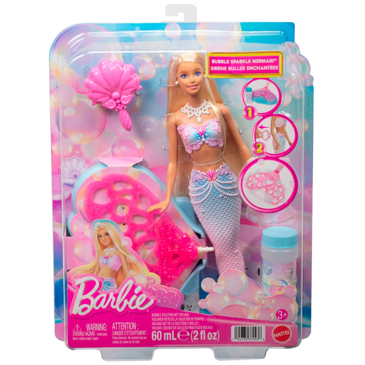 MUÑECA BARBIE SIRENA BURBUJA - 6