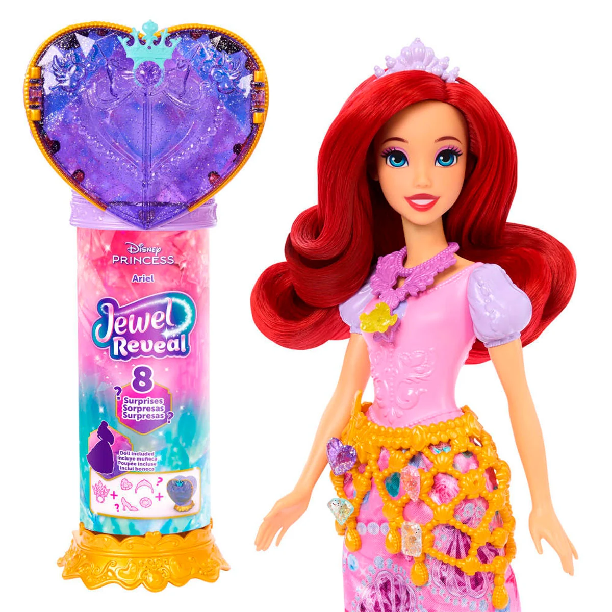 MUÑECA DISNEY PRINCESAS REVEAL ARIEL - 1