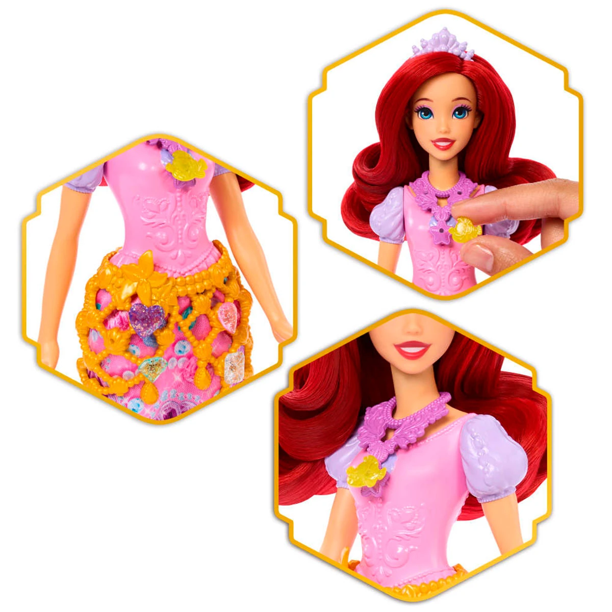 MUÑECA DISNEY PRINCESAS REVEAL ARIEL - 3