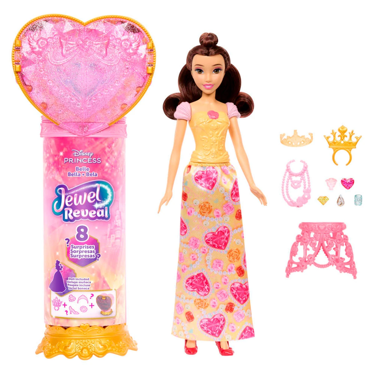 MUÑECA DISNEY PRINCESAS REVEAL BELLA - 5