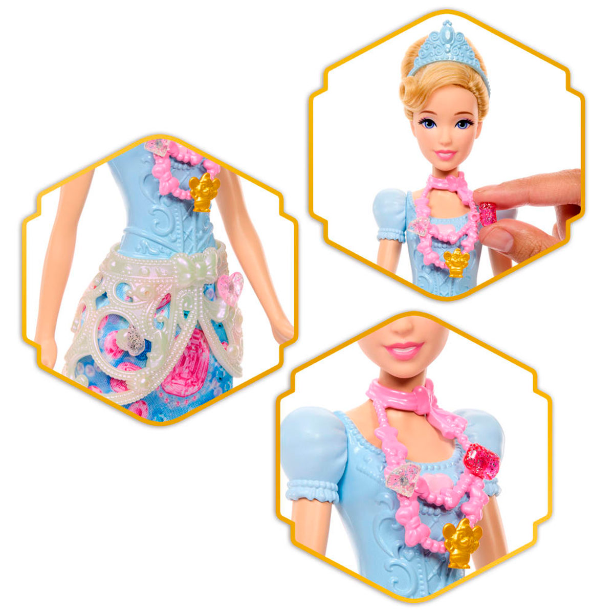 MUÑECA DISNEY PRINCESAS REVEAL CENICIENTA - 3