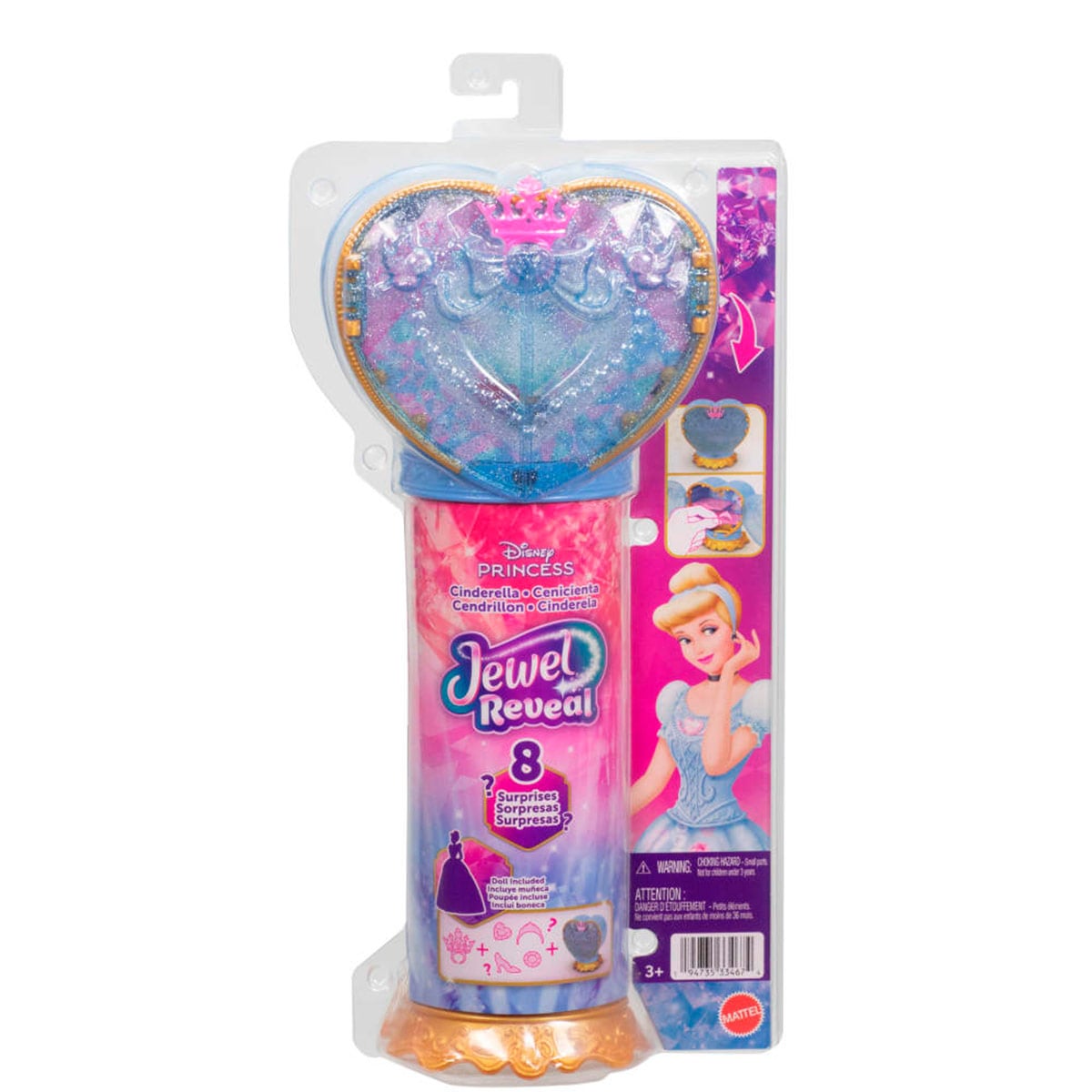 MUÑECA DISNEY PRINCESAS REVEAL CENICIENTA - 8