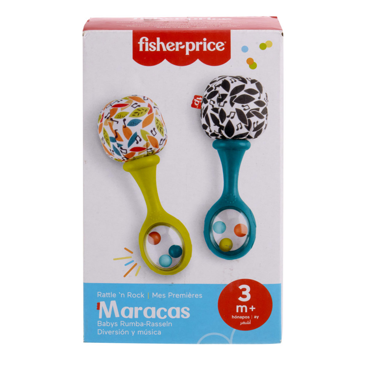 JUGUETE FISHER PRICE SONAJAS BEBÉS RATTLE ’N ROCK - 6